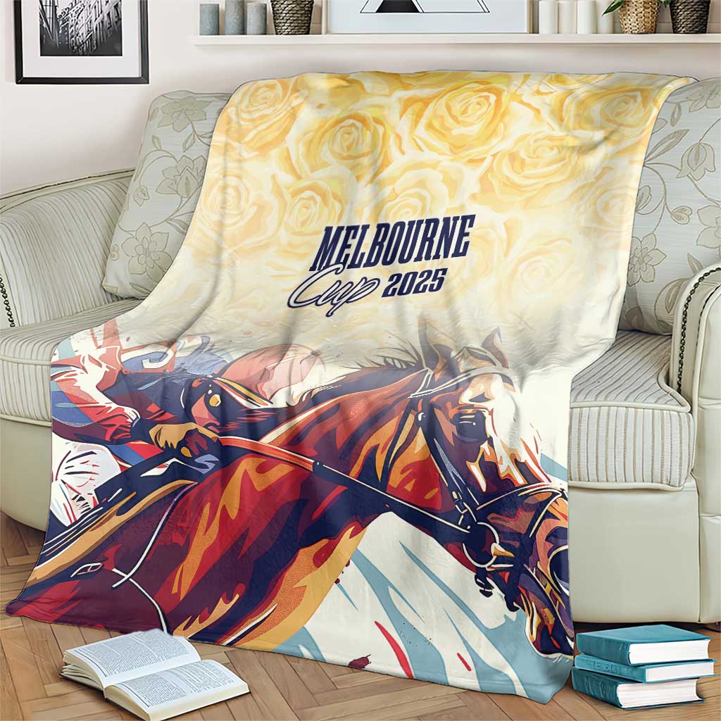 Melbourne Horse Racing Blanket Yellow Rose Champion LT7