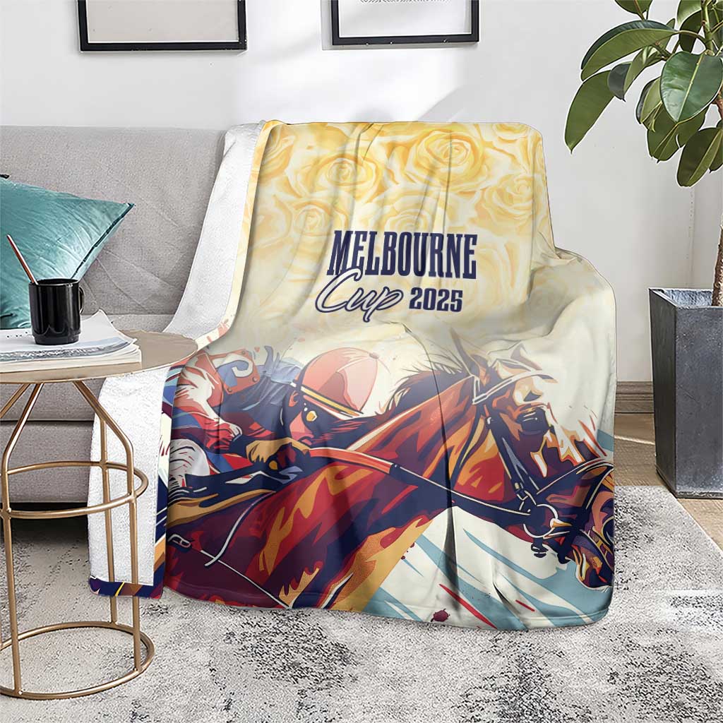 Melbourne Horse Racing Blanket Yellow Rose Champion LT7