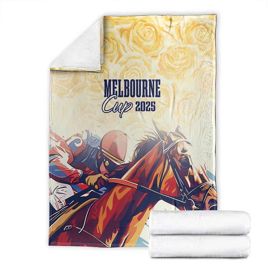 Melbourne Horse Racing Blanket Yellow Rose Champion LT7