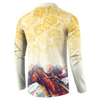 Melbourne Horse Racing Button Sweatshirt Yellow Rose Champion LT7