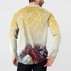 Melbourne Horse Racing Button Sweatshirt Yellow Rose Champion LT7