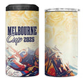 Melbourne Horse Racing 4 in 1 Can Cooler Tumbler Yellow Rose Champion LT7
