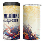 Melbourne Horse Racing 4 in 1 Can Cooler Tumbler Yellow Rose Champion LT7