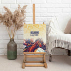 Melbourne Horse Racing Canvas Wall Art Yellow Rose Champion LT7