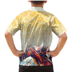 Melbourne Horse Racing Family Matching Mermaid Dress and Hawaiian Shirt Yellow Rose Champion LT7