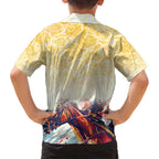 Melbourne Horse Racing Family Matching Summer Maxi Dress and Hawaiian Shirt Yellow Rose Champion LT7