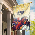 Melbourne Horse Racing Garden Flag Yellow Rose Champion LT7