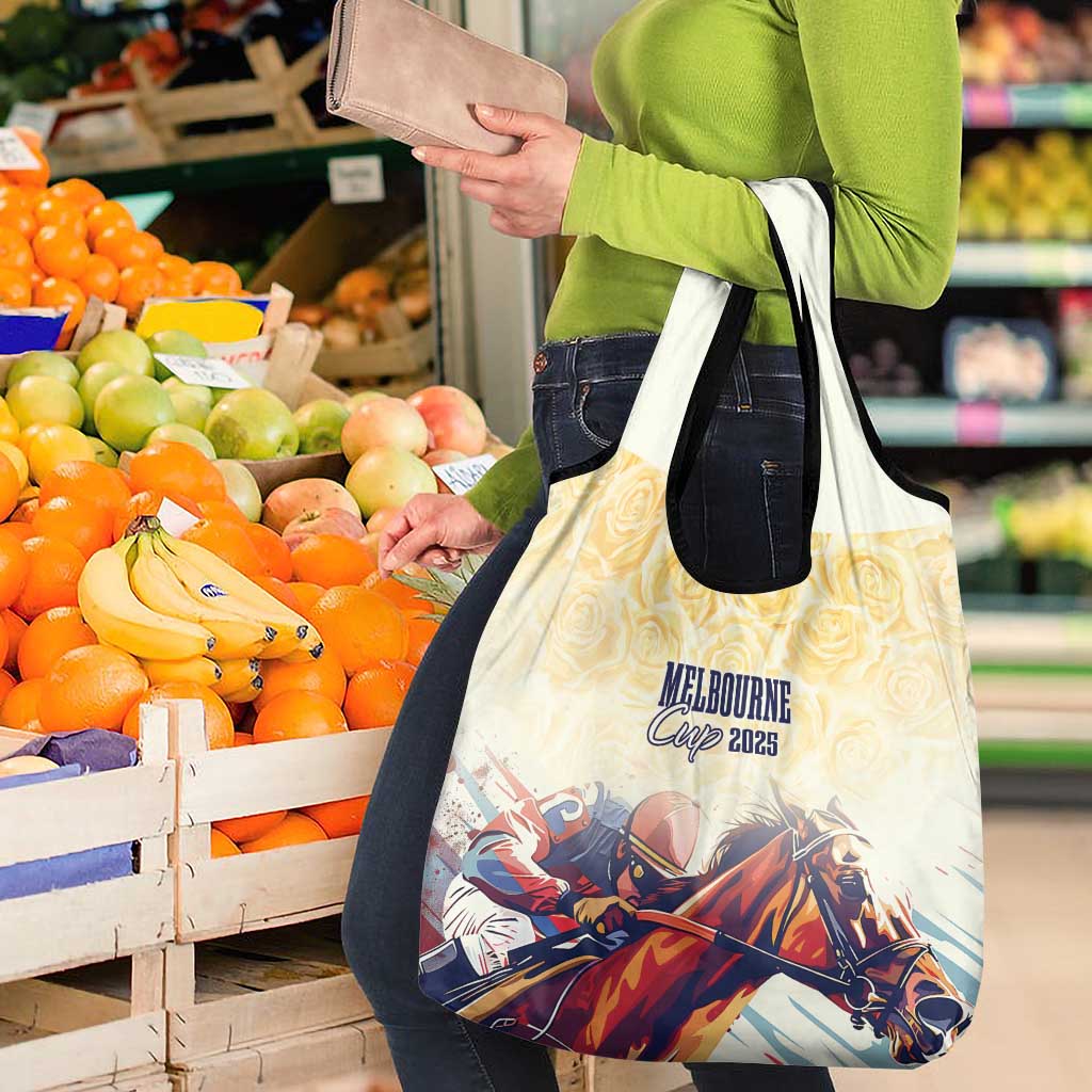Melbourne Horse Racing Grocery Bag Yellow Rose Champion LT7
