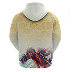 Melbourne Horse Racing Hoodie Yellow Rose Champion LT7