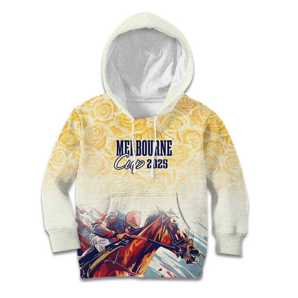 Melbourne Horse Racing Kid Hoodie Yellow Rose Champion LT7