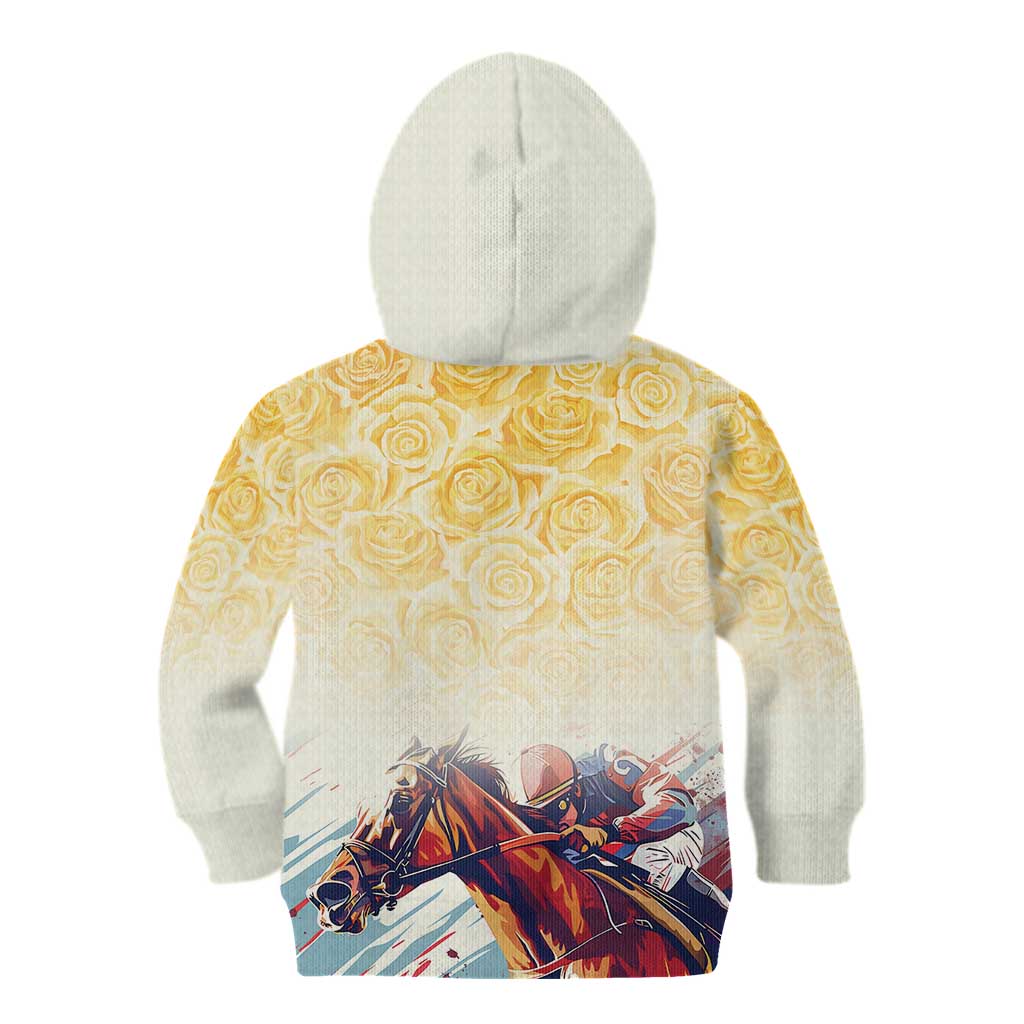Melbourne Horse Racing Kid Hoodie Yellow Rose Champion LT7