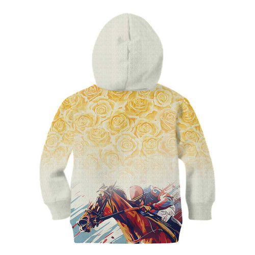 Melbourne Horse Racing Kid Hoodie Yellow Rose Champion LT7