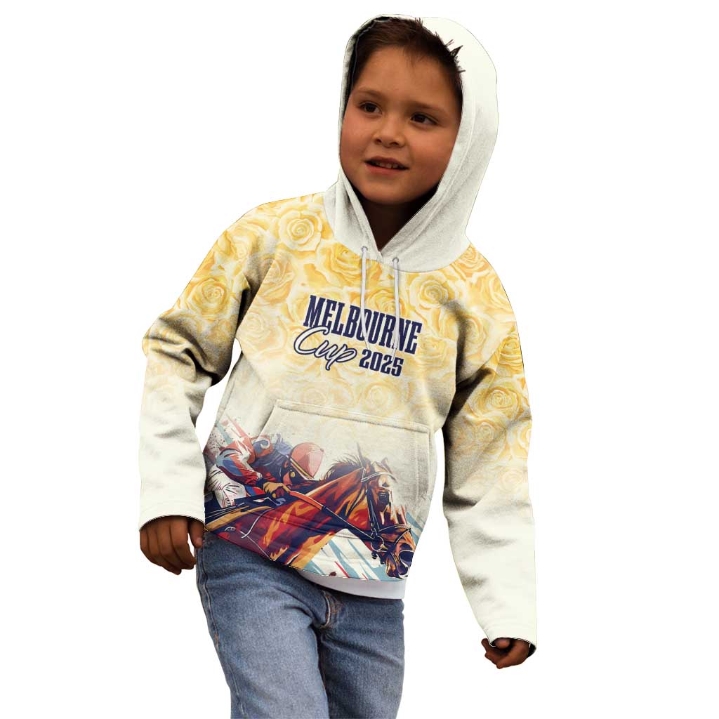 Melbourne Horse Racing Kid Hoodie Yellow Rose Champion LT7