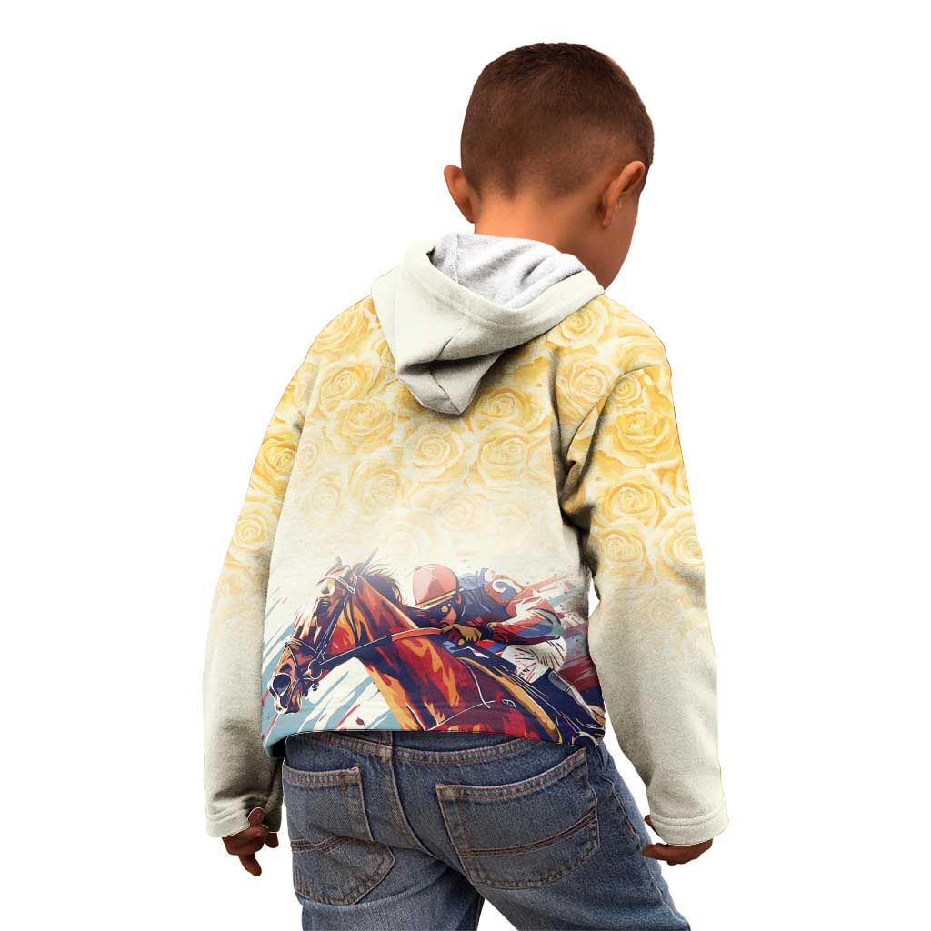 Melbourne Horse Racing Kid Hoodie Yellow Rose Champion LT7