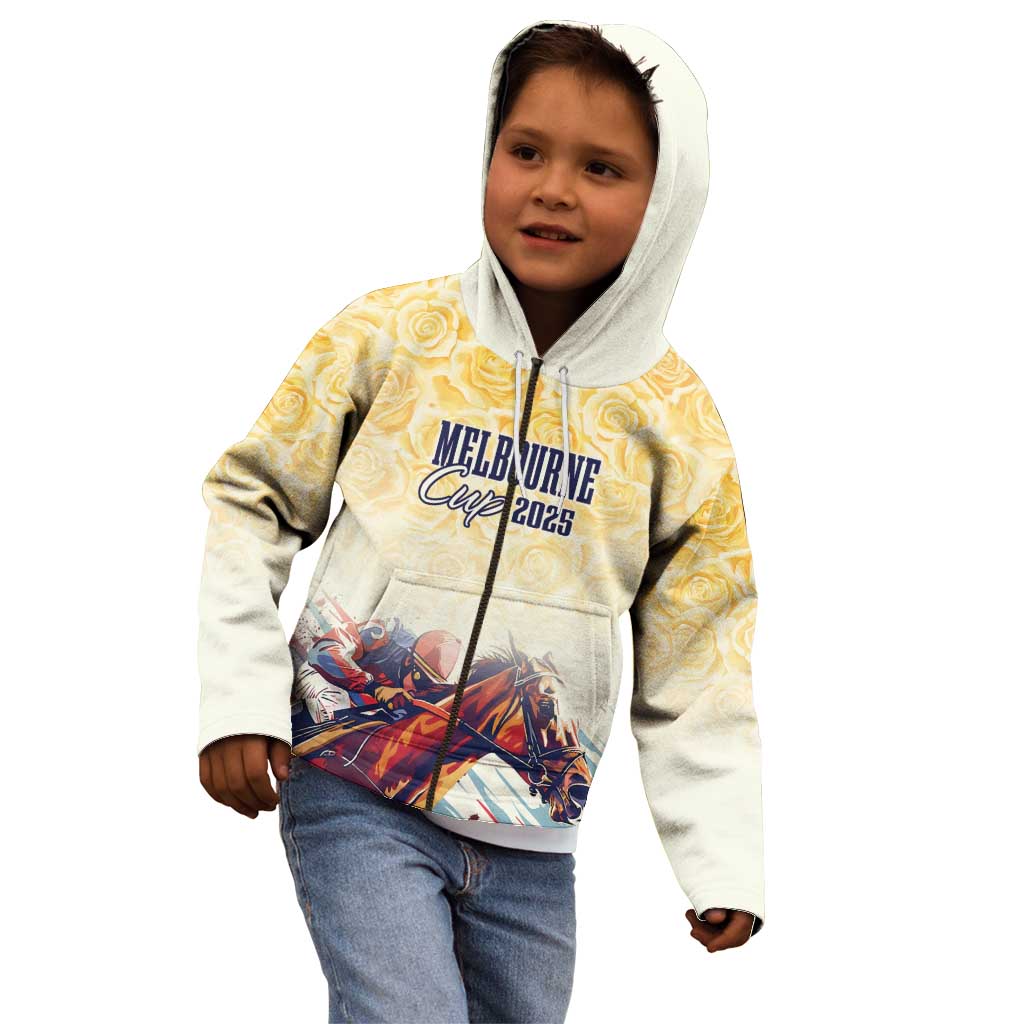Melbourne Horse Racing Kid Hoodie Yellow Rose Champion LT7