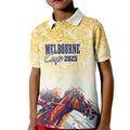 Melbourne Horse Racing Kid Polo Shirt Yellow Rose Champion LT7