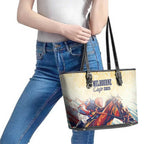 Melbourne Horse Racing Leather Tote Bag Yellow Rose Champion LT7