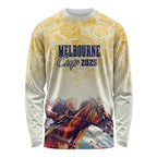 Melbourne Horse Racing Long Sleeve Shirt Yellow Rose Champion LT7