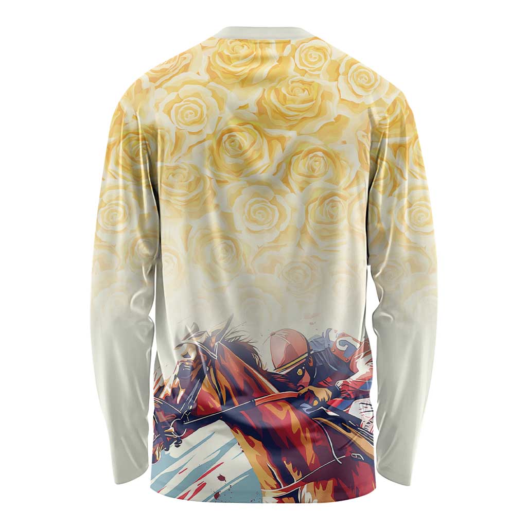 Melbourne Horse Racing Long Sleeve Shirt Yellow Rose Champion LT7