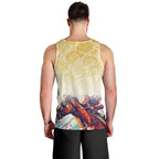 Melbourne Horse Racing Men Tank Top Yellow Rose Champion LT7