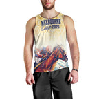 Melbourne Horse Racing Men Tank Top Yellow Rose Champion LT7