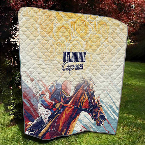 Melbourne Horse Racing Quilt Yellow Rose Champion LT7