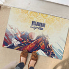 Melbourne Horse Racing Rubber Doormat Yellow Rose Champion LT7