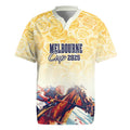 Melbourne Horse Racing Rugby Jersey Yellow Rose Champion LT7