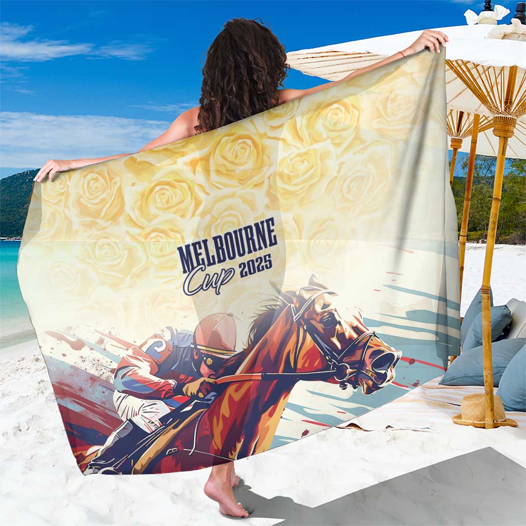 Melbourne Horse Racing Sarong Yellow Rose Champion LT7