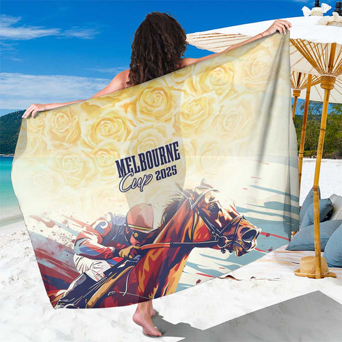 Melbourne Horse Racing Sarong Yellow Rose Champion LT7