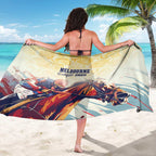 Melbourne Horse Racing Sarong Yellow Rose Champion LT7