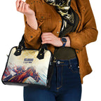 Melbourne Horse Racing Shoulder Handbag Yellow Rose Champion LT7