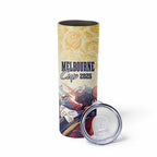 Melbourne Horse Racing Skinny Tumbler Yellow Rose Champion LT7
