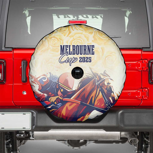 Melbourne Horse Racing Spare Tire Cover Yellow Rose Champion LT7