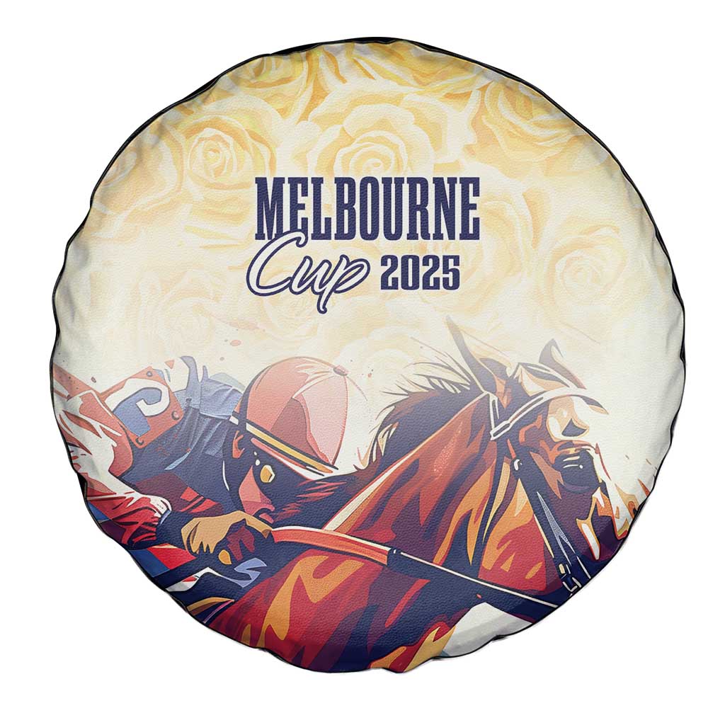 Melbourne Horse Racing Spare Tire Cover Yellow Rose Champion LT7