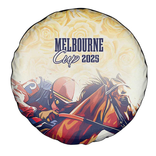 Melbourne Horse Racing Spare Tire Cover Yellow Rose Champion LT7