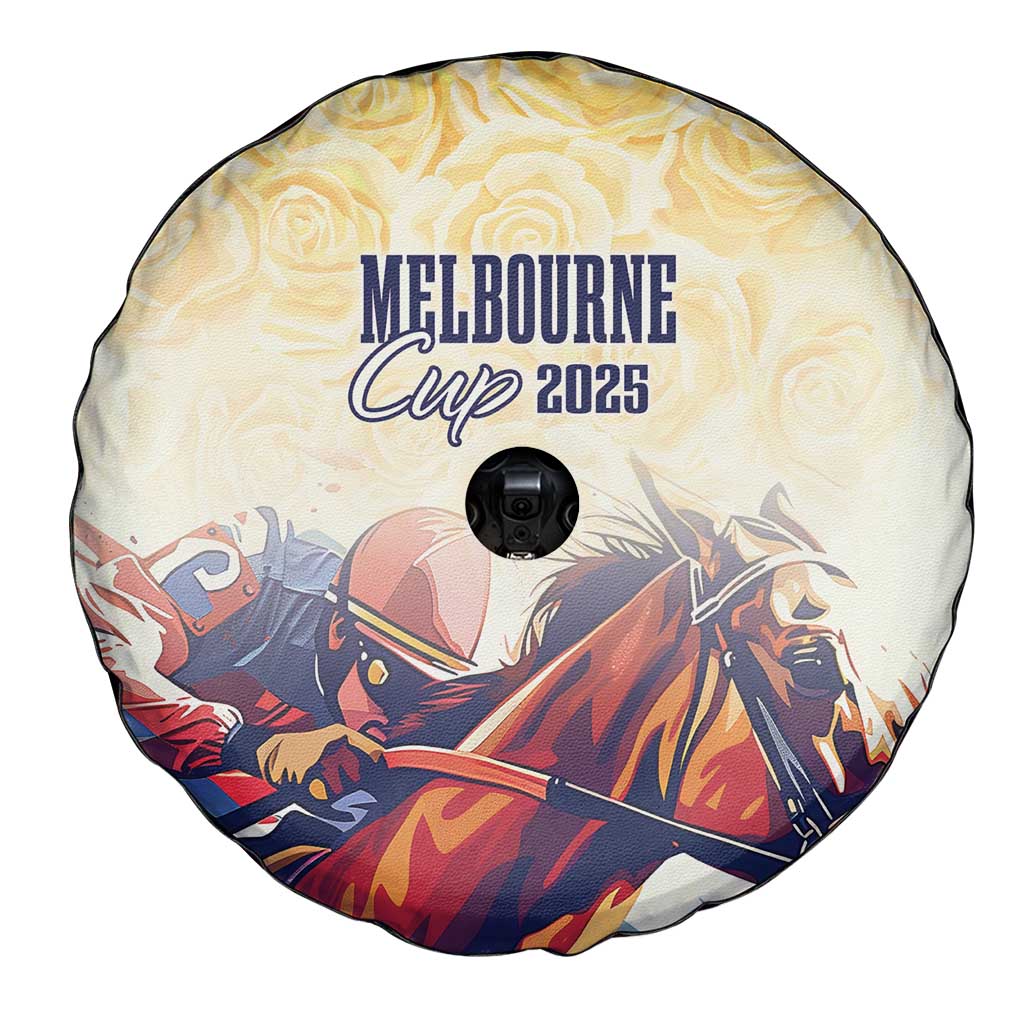 Melbourne Horse Racing Spare Tire Cover Yellow Rose Champion LT7