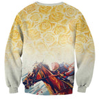 Melbourne Horse Racing Sweatshirt Yellow Rose Champion LT7