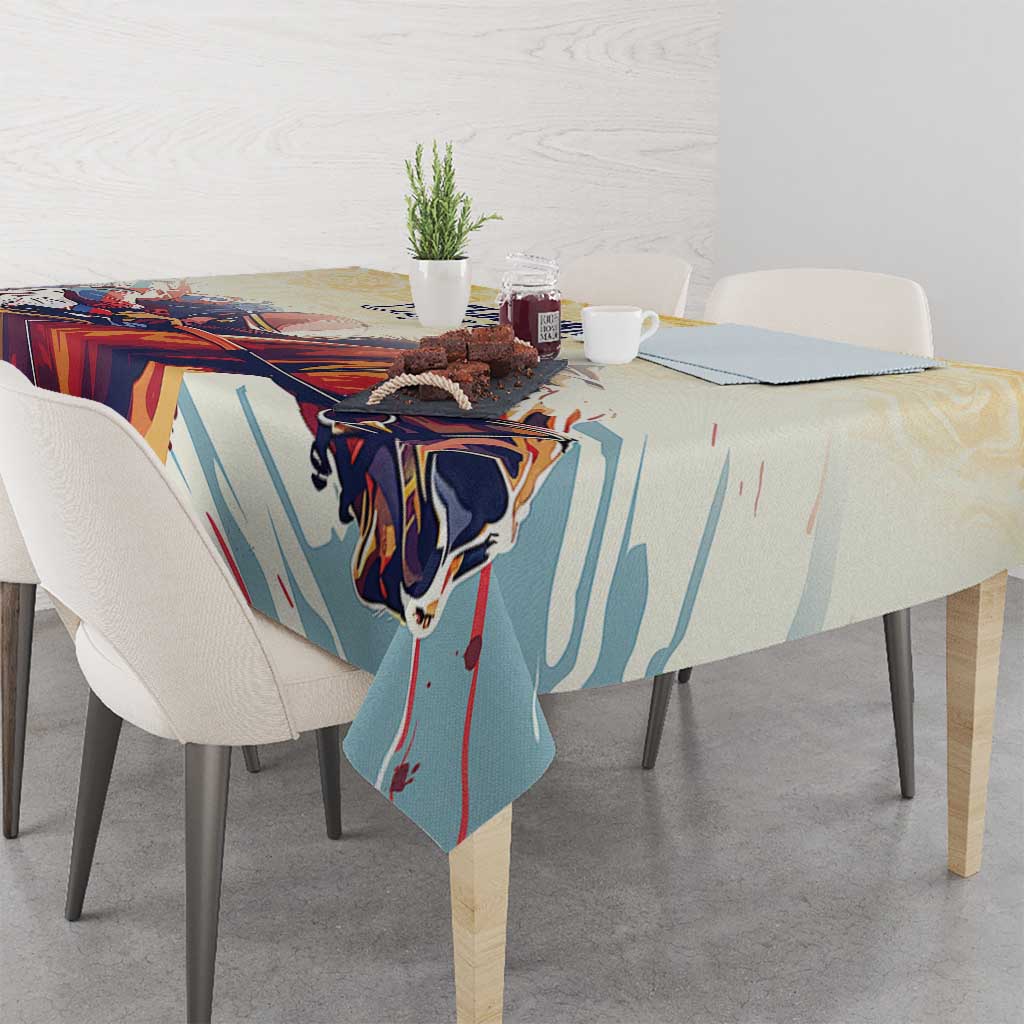 Melbourne Horse Racing Tablecloth Yellow Rose Champion LT7