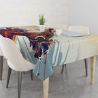 Melbourne Horse Racing Tablecloth Yellow Rose Champion LT7