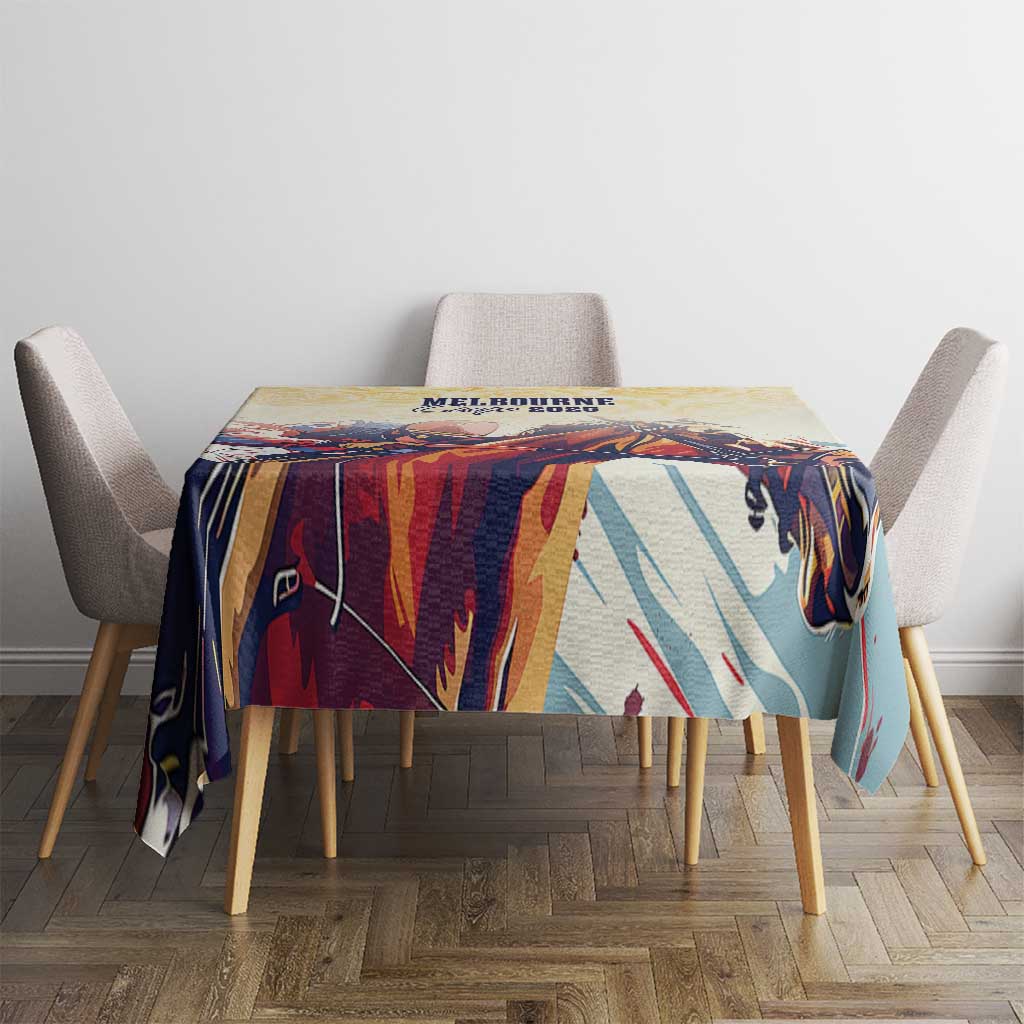 Melbourne Horse Racing Tablecloth Yellow Rose Champion LT7