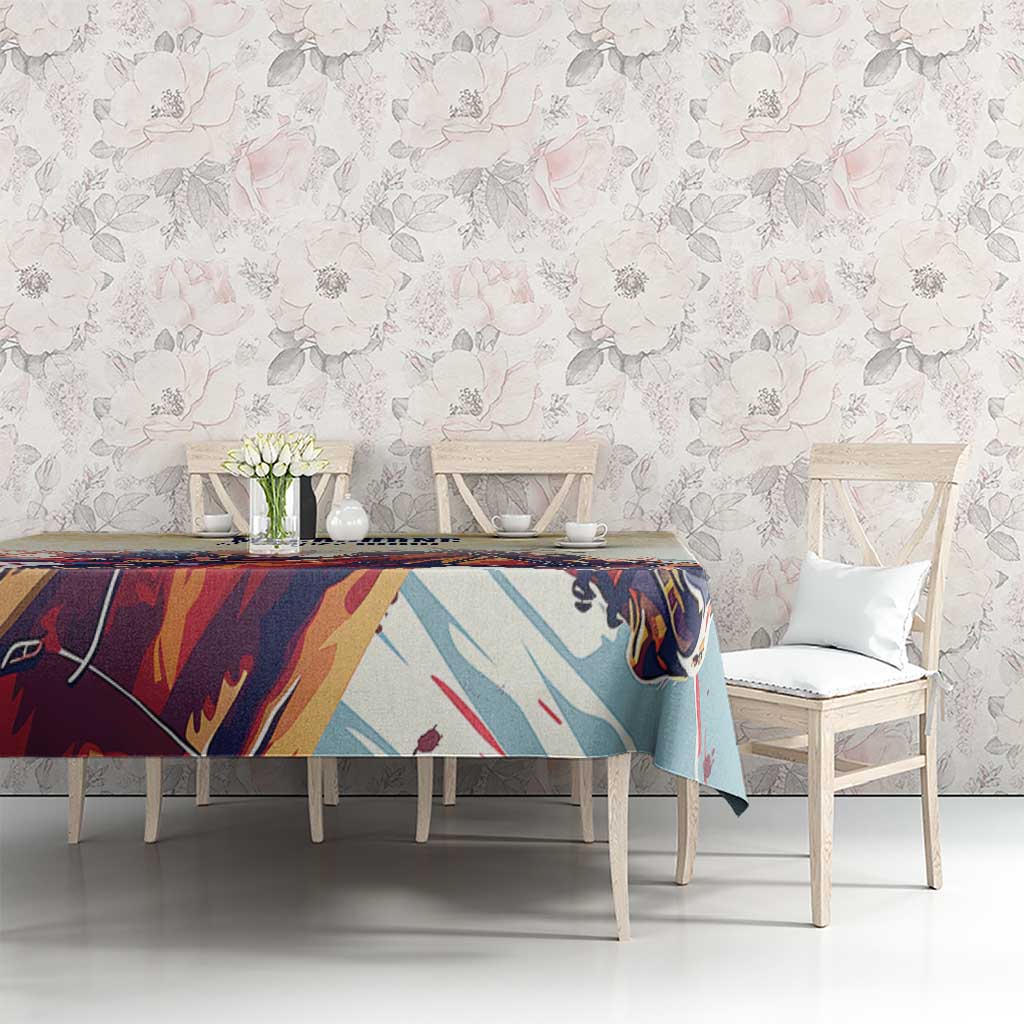 Melbourne Horse Racing Tablecloth Yellow Rose Champion LT7