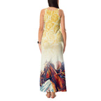 Melbourne Horse Racing Tank Maxi Dress Yellow Rose Champion LT7