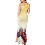 Melbourne Horse Racing Tank Maxi Dress Yellow Rose Champion LT7