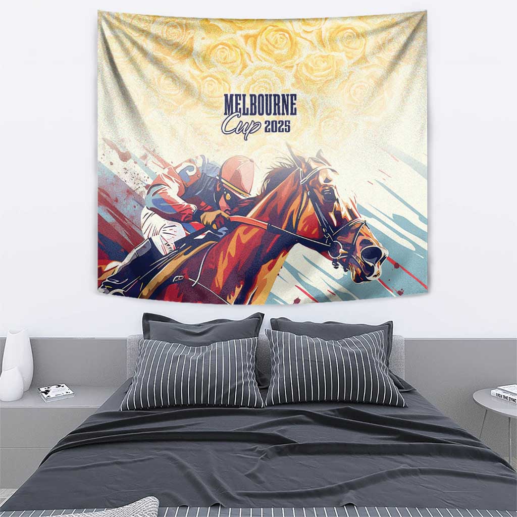 Melbourne Horse Racing Tapestry Yellow Rose Champion LT7