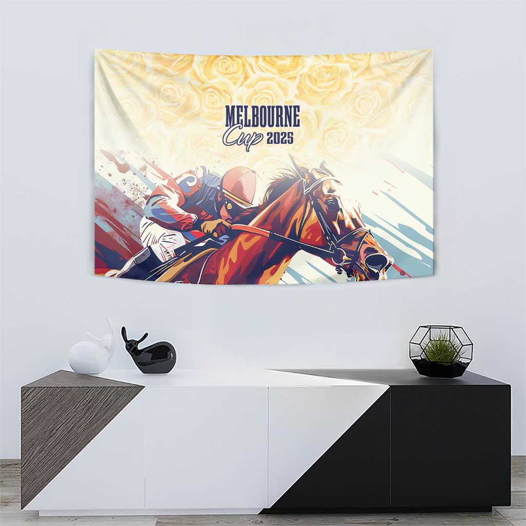 Melbourne Horse Racing Tapestry Yellow Rose Champion LT7