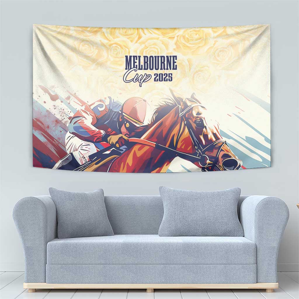 Melbourne Horse Racing Tapestry Yellow Rose Champion LT7
