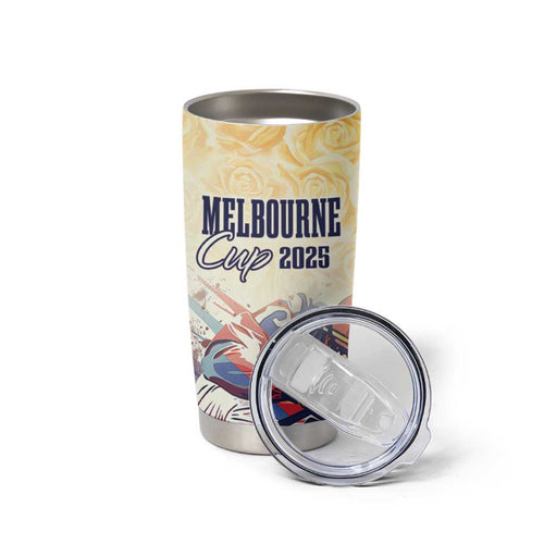 Melbourne Horse Racing Tumbler Cup Yellow Rose Champion LT7