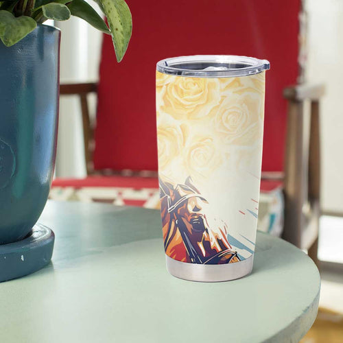 Melbourne Horse Racing Tumbler Cup Yellow Rose Champion LT7