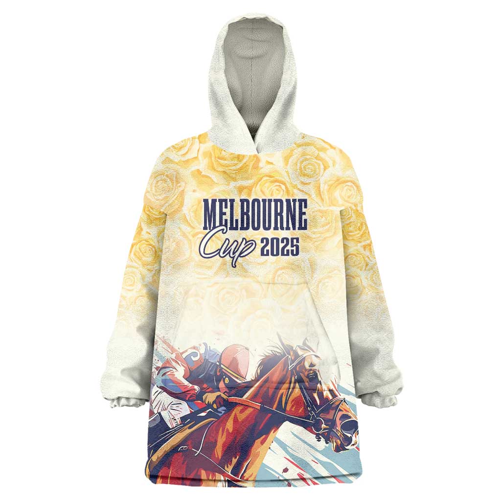 Melbourne Horse Racing Wearable Blanket Hoodie Yellow Rose Champion LT7
